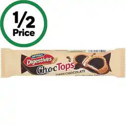 Woolworths McVitie’s Digestives Tops 100g offer