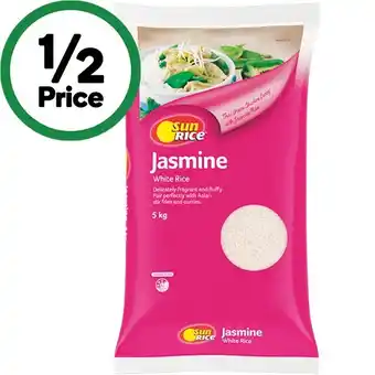 Woolworths SunRice Jasmine Rice 5 kg offer