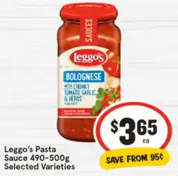 IGA Leggo's Pasta Sauce offer