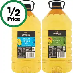 Woolworths Farmers Harvest Vegetable, Canola or Sunflower Oil 4 Litres offer