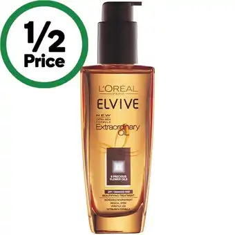 Woolworths L’Oreal Paris Elvive Extraordinary Oil 100ml offer