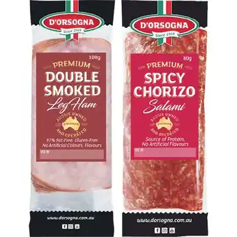 Woolworths D’Orsogna Deli Fresh 80-100g – From the Fridge offer