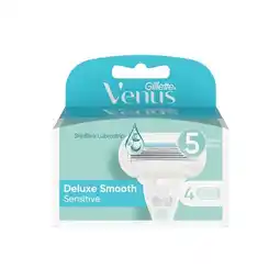 Woolworths Gillette Venus Deluxe Smooth Sensitive Razor Blades Pk 4 offer