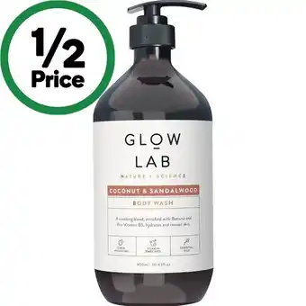 Woolworths Glow Lab Body Wash 900ml offer