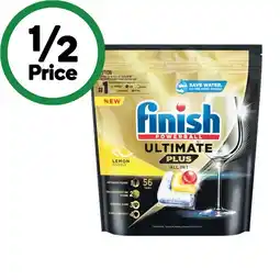 Woolworths Finish Ultimate Plus Dishwasher Tablets Pk 56 offer