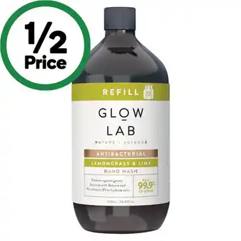 Woolworths Glow Lab Hand Wash Refill 900ml offer