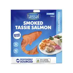 Woolworths Tassal Smoked Tassie Salmon 250g offer