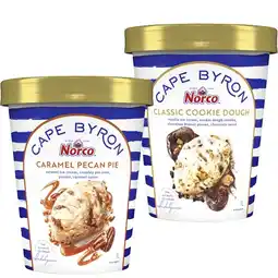 Woolworths Norco Cape Byron Ice Cream Tub Varieties 1 Litre offer