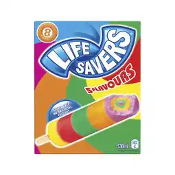 Woolworths Peters Lifesavers Icy Poles 530ml Pk 8 offer