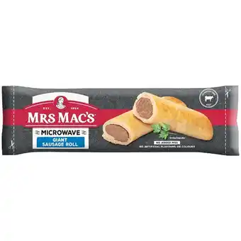 Woolworths Mrs Mac’s Microwave Pies, Pasties or Rolls 140-175g offer