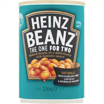 Woolworths Heinz Baked Beans or Spaghetti 300g offer