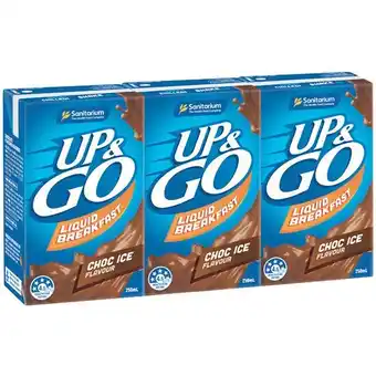 Woolworths Sanitarium Up & Go or Up & Go Energize 3 x 250ml offer