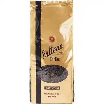 Woolworths Vittoria Espresso Beans or Ground Coffee 1 kg offer