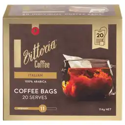 Woolworths Vittoria Coffee Bags Pk 20 offer