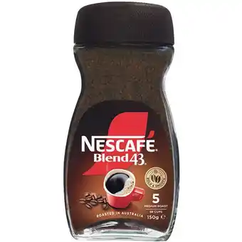 Woolworths Nescafe Blend 43 Coffee 140-150g or Nescafe Gold Coffee 90-100g offer