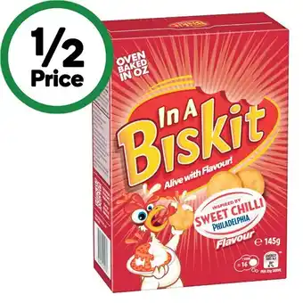 Woolworths In A Biskit Crackers 145-160g offer