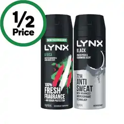 Woolworths Lynx Deodorant Body Spray 165ml offer