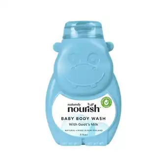 Woolworths Naturely Nourish Baby Body Wash 275ml offer