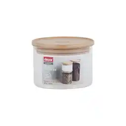 Woolworths Decor Bamboo & Glass Canisters 420ml offer