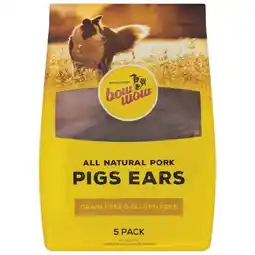 Woolworths Bow Wow Pigs Ears Pk 5 offer