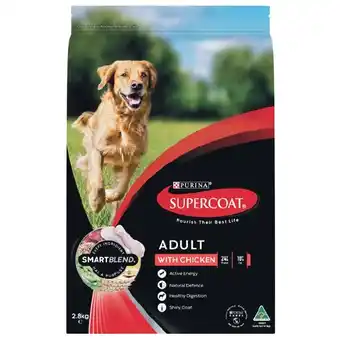 Woolworths Supercoat Dry Dog Food 2.6-2.8 kg offer