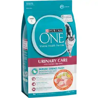 Woolworths Purina One Dry Cat Food 1.4-1.5 kg offer