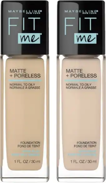 Coles Maybelline Fit Me Matte + Poreless Foundation 30mL offer