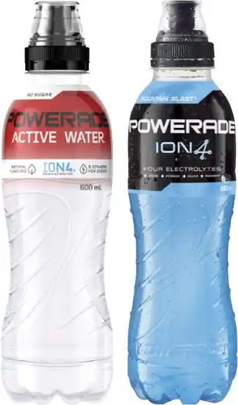 Coles Powerade Sports Drink or Active Water 600mL offer