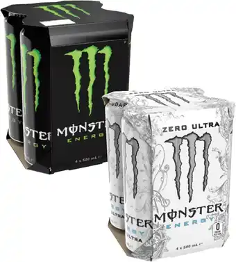 Coles Monster Energy Drink 4x500mL offer