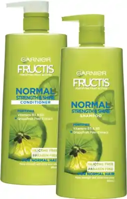 Coles Garnier Fructis Shampoo or Conditioner 850mL offer