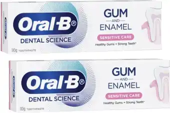 Coles Oral B Gum Care & Sensitive Repair Toothpaste 110g offer