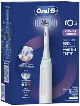 Coles Oral B iO3 Ultimate Clean Electric Toothbrush 1 Pack offer