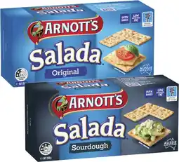 Coles Arnott's Salada Crispbread 250g offer