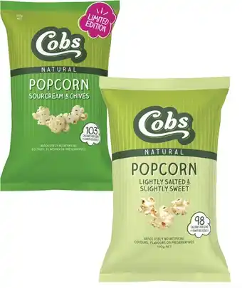 Coles Cobs Popcorn 80g-120g offer