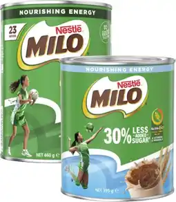 Coles Nestlé Milo 395g-460g offer