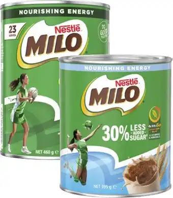 Coles Nestlé Milo 395g-460g offer