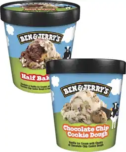 Coles Ben & Jerry's Ice Cream Tub 427mL-465mL offer