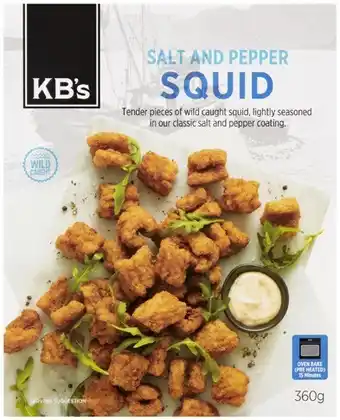 Coles KB's Salt & Pepper Squid 360g offer