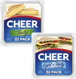 Coles Cheer Cheese Slices 500g offer