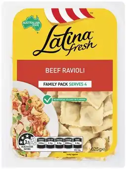 Coles Latina Beef Ravioli 625g offer