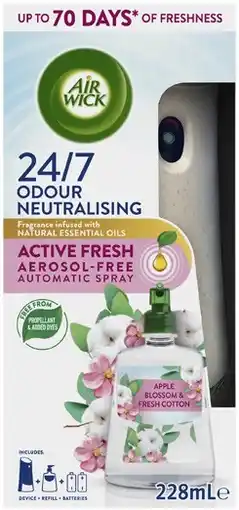 Coles Air Wick Active Fresh Aerosol-Free Automatic Spray 228mL offer