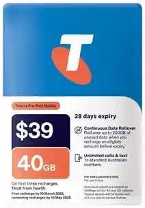 Coles Telstra $39 SIM Kit offer