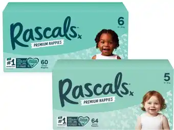 Coles Rascals Premium Jumbo Nappies 54 Pack-108 Pack offer