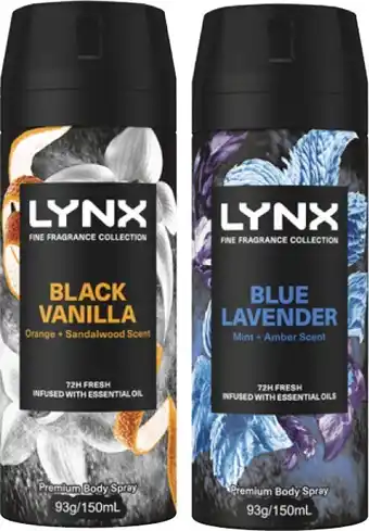 Coles Lynx Fine Fragrance Body Spray 150mL offer