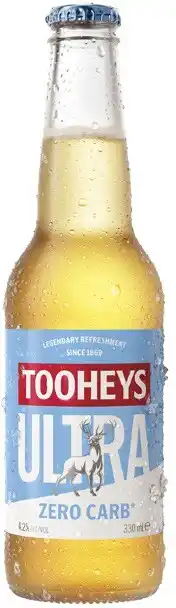 Coles Tooheys Ultra Bottles 24x330mL offer