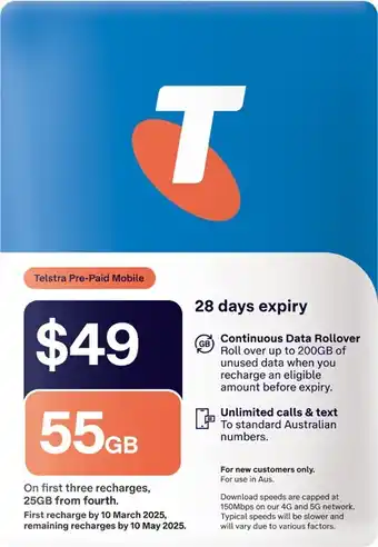 Coles Telstra $49 SIM Kit offer