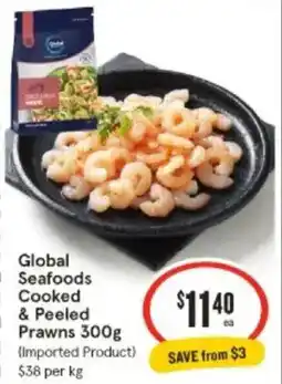 IGA Global Seafoods & Peeled Prawns offer