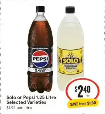 IGA Solo or pepsi offer