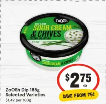 IGA Zoosh dip offer