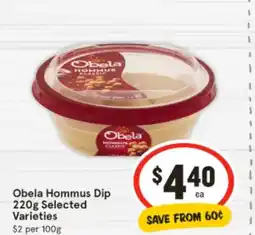 IGA Obela Hommus Dip offer